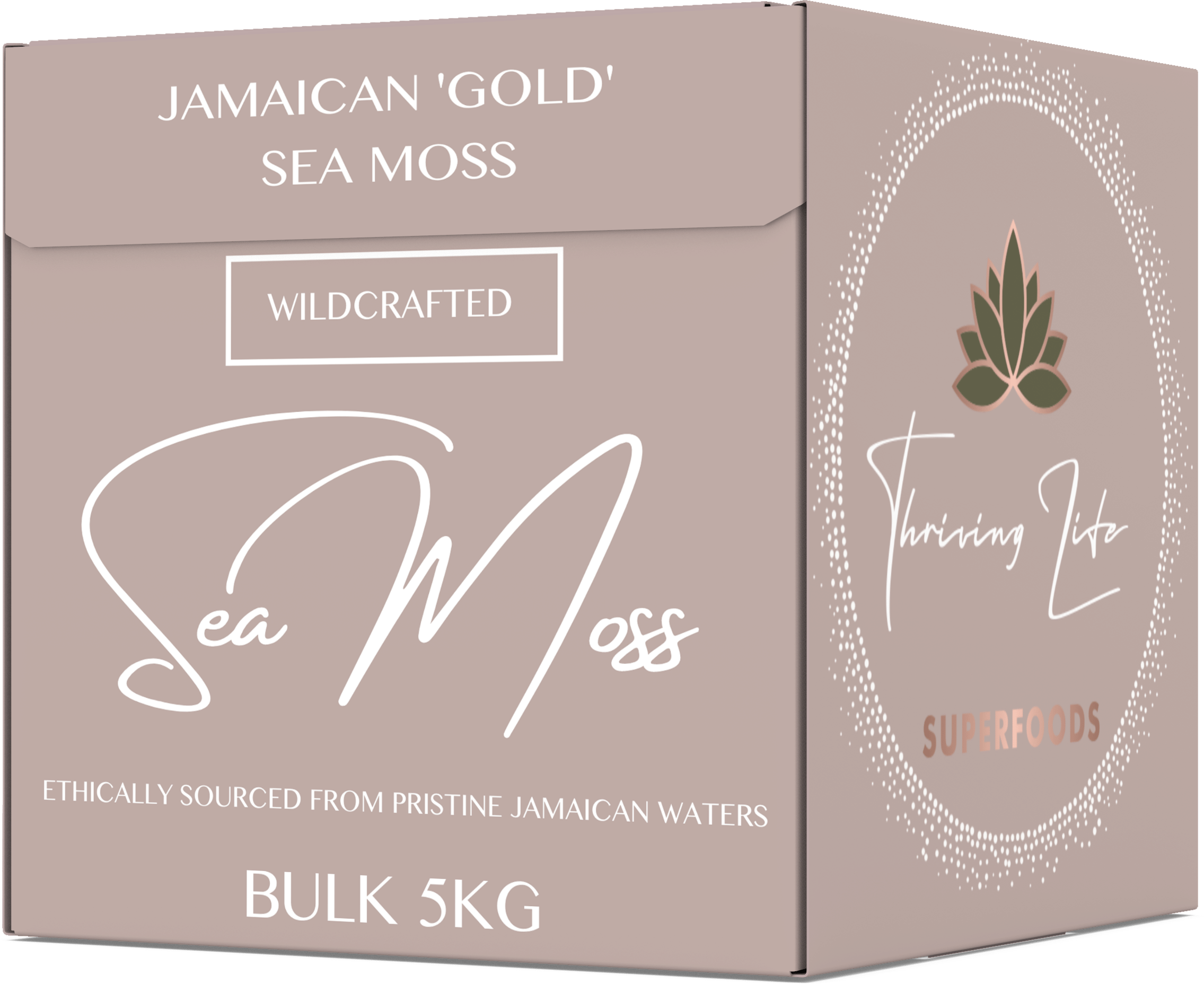 a box of Jamaican sea moss