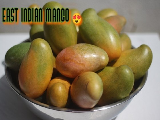 a bowl of sweet east indian mangoes
