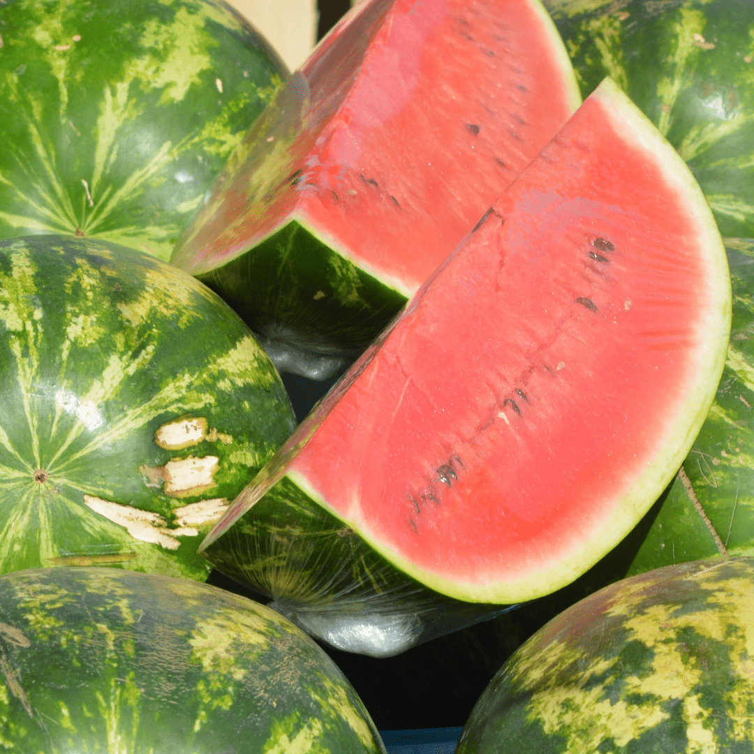 sweet red watermelon sliced