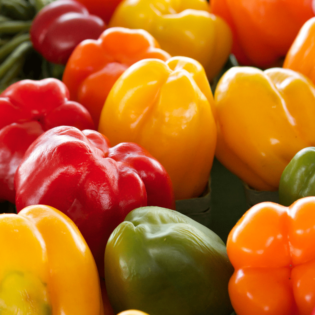 assorted colors bell peppers