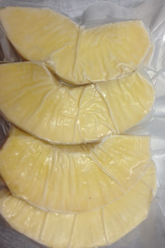 naked and packaged slice breadfruits