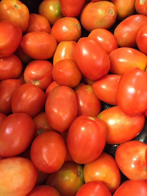 red plummy tomatoes