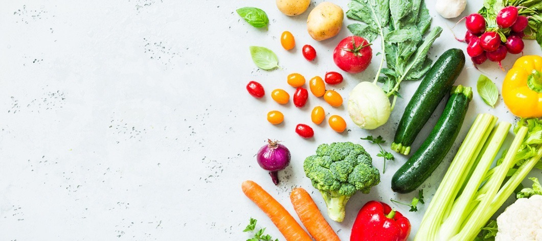 banner with assorted vegetables